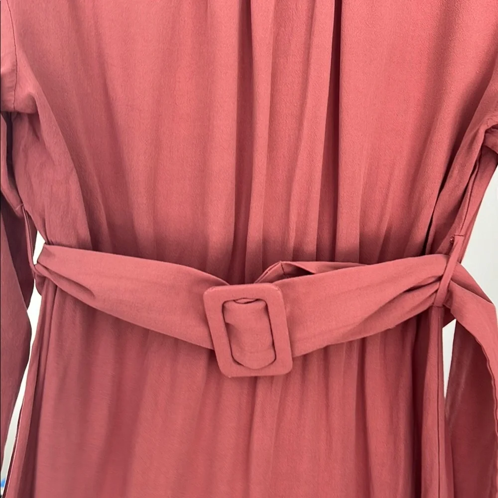 Elegant Dusty Rose Long Sleeve Dress